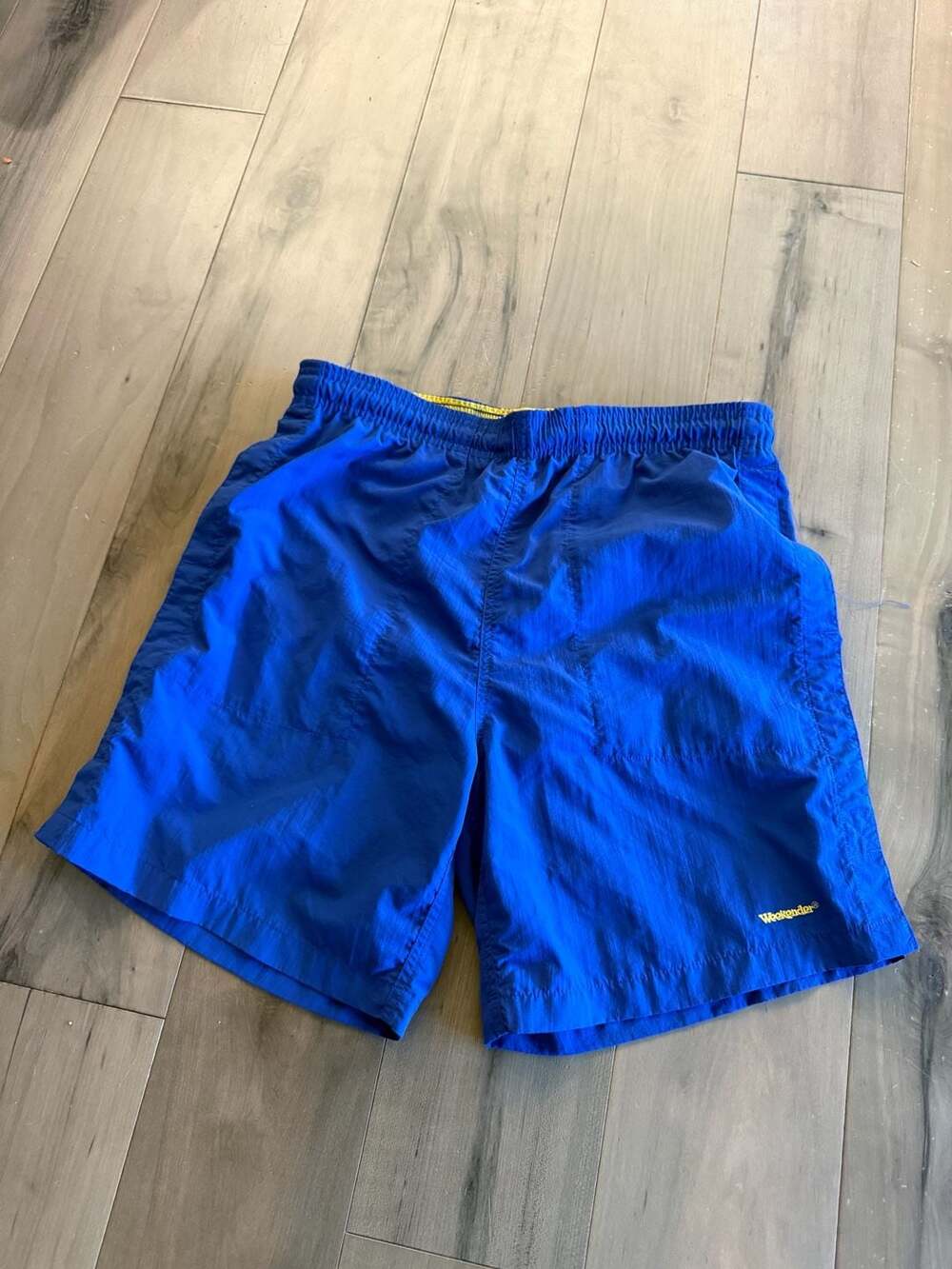 Vintage Weekender Men's Nylon Athletic Swim Shorts Royal Blue Size M